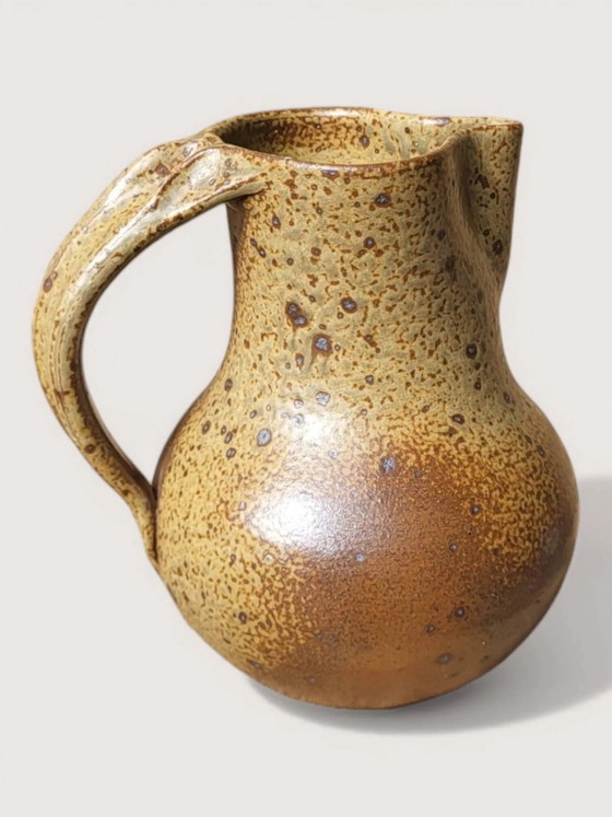 Jarra de gres Michel Dumont / Puisaye – Vasos y jarras, Porcelain, Vintage (photo 6 of 9)
