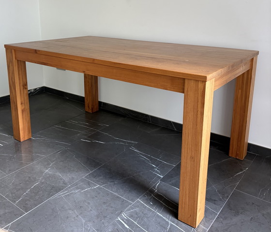 Solid wood table - 1990s vintage - designer piece – Dining tables (photo 4 of 10)