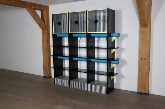 Image 1 of Memphis “Phoenix” Bookcase By Michele De Lucchi, Milan, 1983