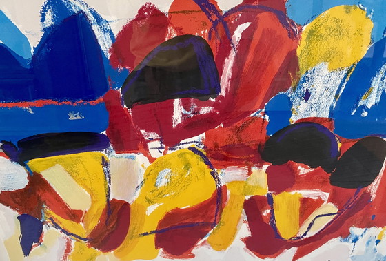 Image 1 of Jan Cremer - Serigrafía, Tulipanes 1 - Enmarcado - No. 9