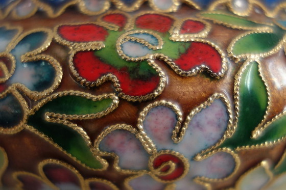 Image 1 of Cloisonné emaille gemberpot, China, jaren 60
