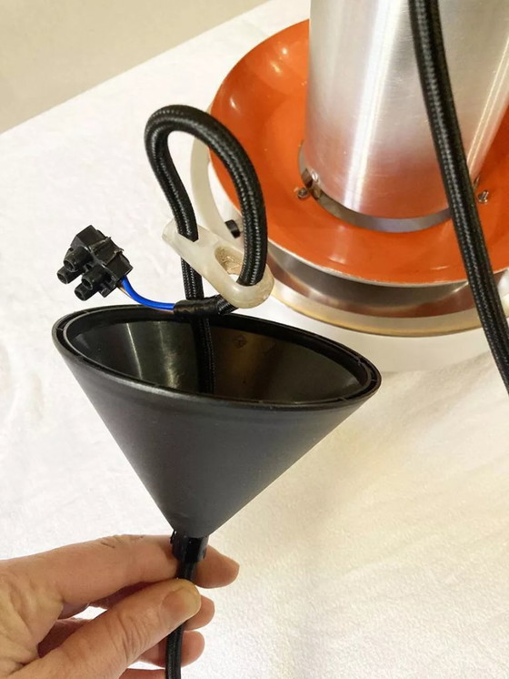 Image 1 of Space Age hanglamp van Lakro, Amstelveen, Nederland, jaren 70