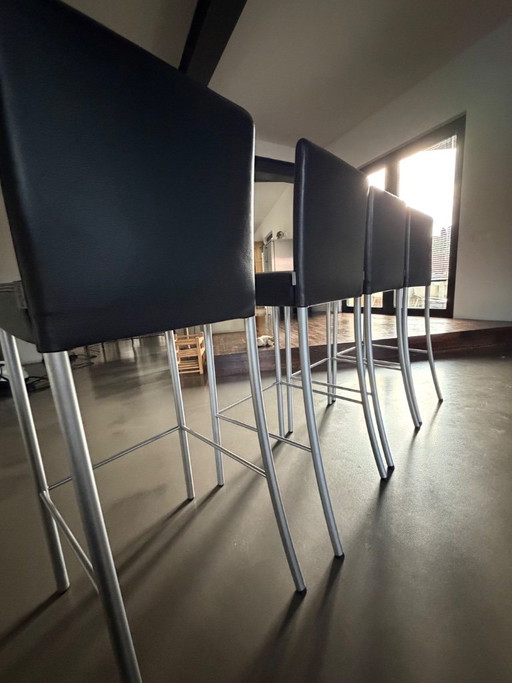 Walter Knoll - Jason Barstool – barkrukken, Leather, Metal (photo 2 of 7)