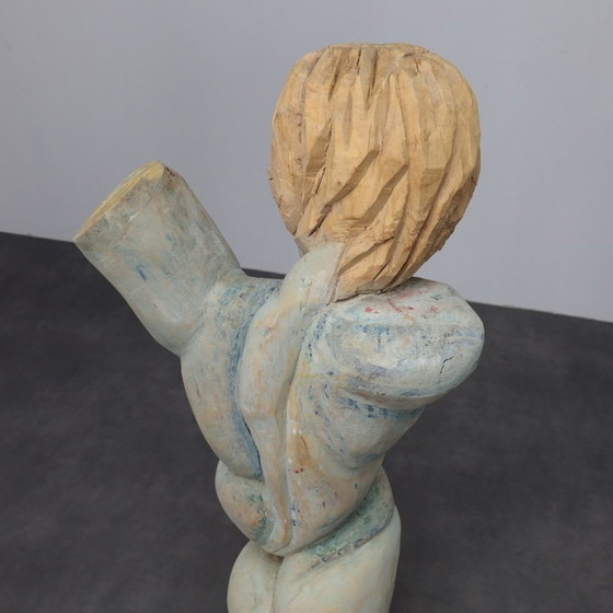 Image 1 of Gesneden houten sculptuur van Tom de Munk-Kerkmeer, Australië, jaren 1990.