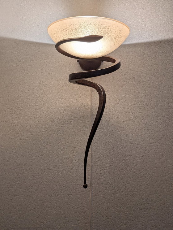 Image 1 of Lámpara de techo atmosférica para montaje en pared, tipo TEO de Enzo Ciampalini (1.ª de un lote de 2)