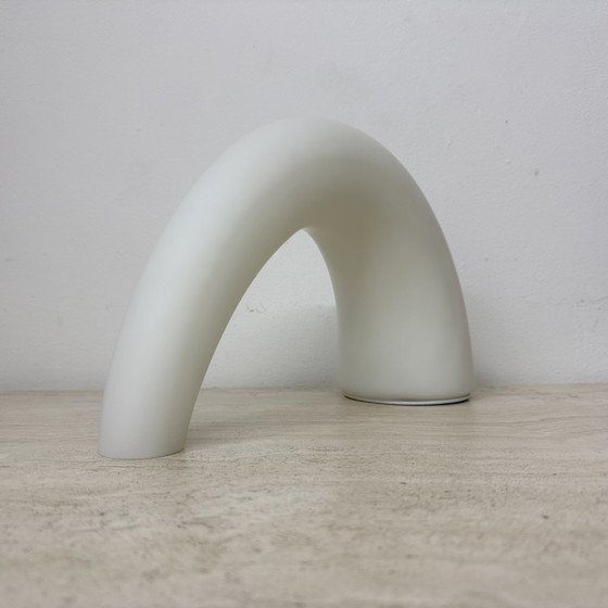 Image 1 of Fontana Arte Thor glass table lamp , 1980s Italy