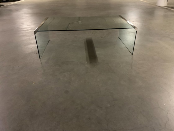 Italian Vintage Gallotti & Radice Coffee table. – Gallotti&Radice, Chrome, Glass (photo 2 of 12)