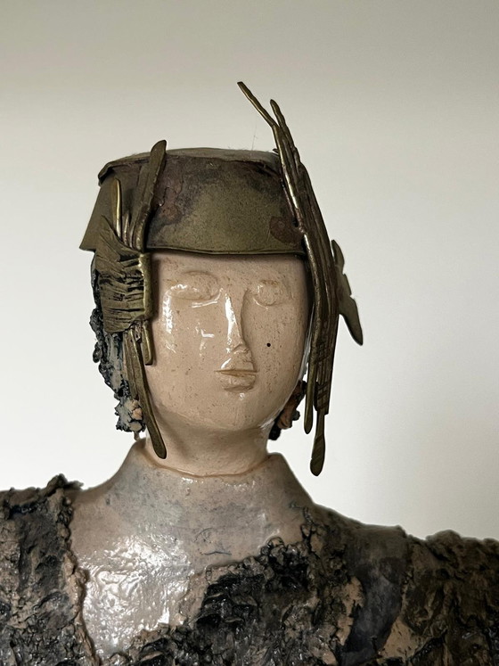 Image 1 of Two ceramic female figures