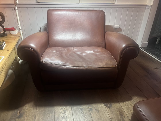 Poltrona Baxter XL con Pouf – Poltrone, Leather (photo 5 of 5)