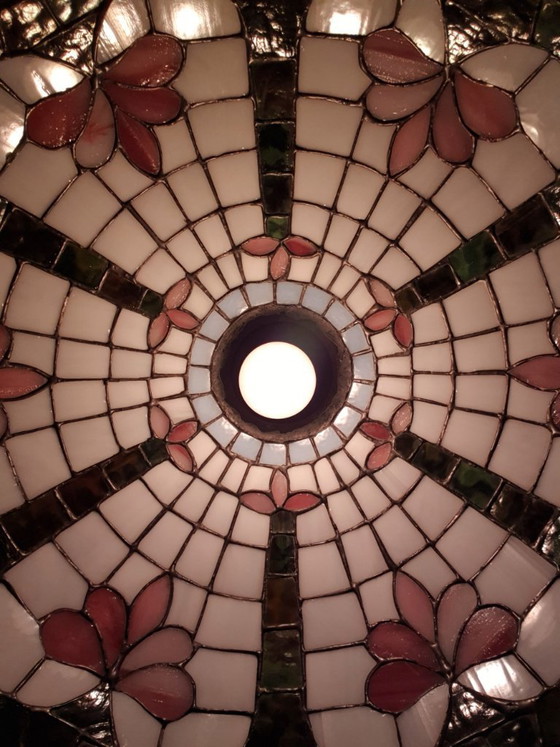 Stained Glass - Tiffany Style Lotus Flower Pendant Lamp (photo 13 of 65)