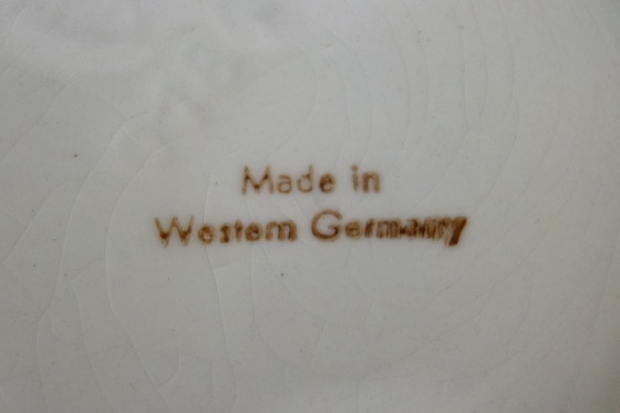 Image 1 of 6 mugs à décor floral stylisé Allemagne, années 70