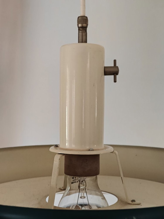 Anvia pendant lamp type 4017 designer Jan Hoogervorst top Dutch design 60s, Iron, Blue (photo 5 of 14)