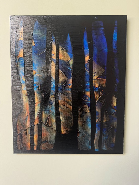Image 1 of Abstract painting Ronan Martin Forêt au crépuscule