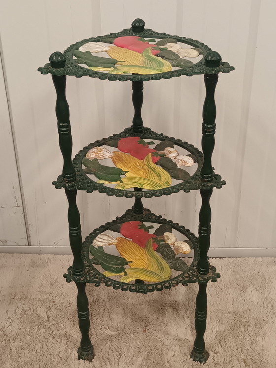 Image 1 of Antieke gietijzeren etagère
