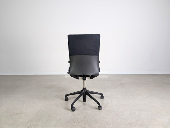 Image 1 of 16x Sedia da ufficio originale Vitra T-Chair sedia di design nera sedia direzionale