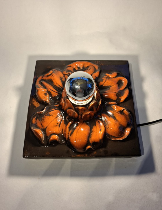 Image 1 of Grande lampada da parete in ceramica vintage