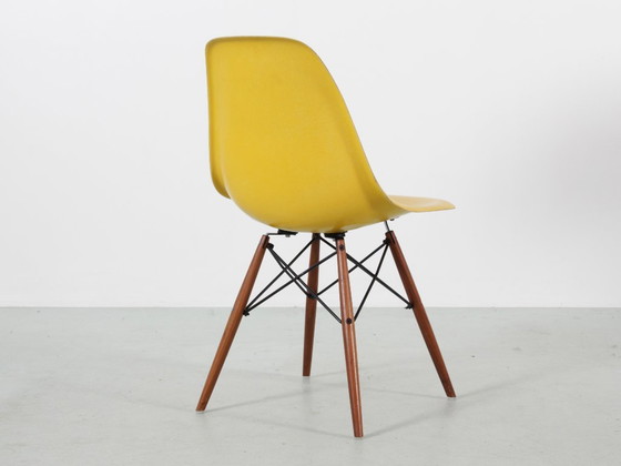 Set van 4 DSW Charles Eames stoelen - Gele glasvezel Herman Miller editie – Eetkamerstoelen, Fiberglass (photo 12 of 18)