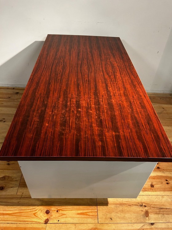 Industrial mid-century vintage desk – Metal, Wood (photo 13 of 19)