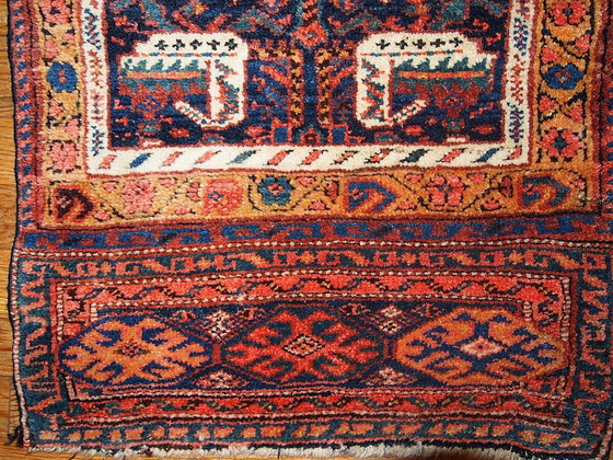 Image 1 of Bolso antiguo persa kurdo de colección, hecho a mano, 1,9" x 2,6" (58 cm x 79 cm), década de 1880 - 1B354