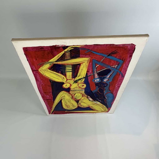 Oil on paper ‘fantasised girlfriends’ by Willie Cools – Paintings & Drawings, Canvas, Abstract (photo 10 of 12)