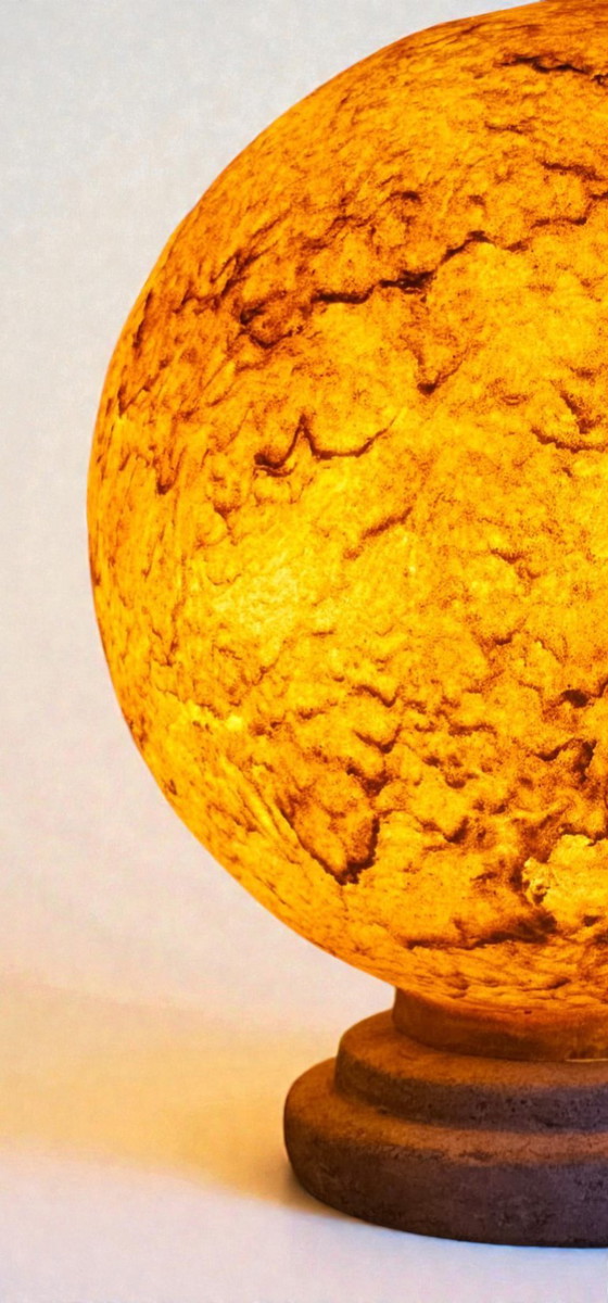 Image 1 of Vintage Plexiglass Globe Table Lamp