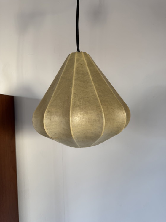 Image 1 of Lampada a sospensione vintage bozzolo, Goldkant Leuchten '60