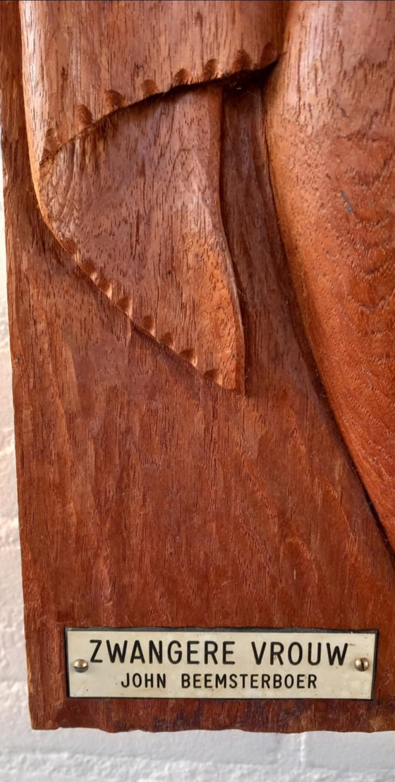 Einzigartige Teakholzschnitzerei des Künstlers John Beemsterboer – Kunst, Wood (photo 7 of 7)