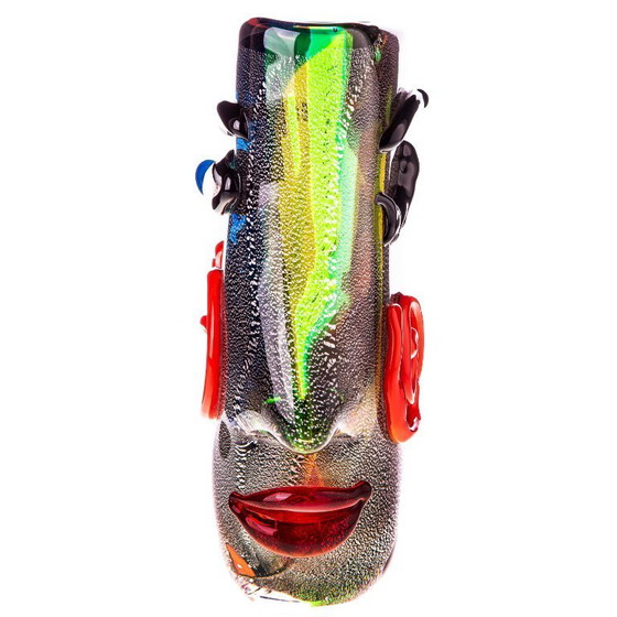 Image 1 of Murano glass vase with face