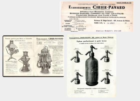 Image 1 of Machine à bouchonner les bouteilles Cirier Pavard Paris en fer forgé ancien / presse à bouchonner / presse à embouteiller