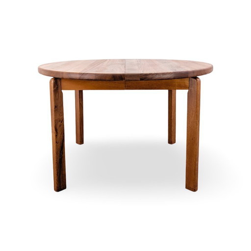 Midcentury Teak Round Vintage Dining Table Danish Design 1960