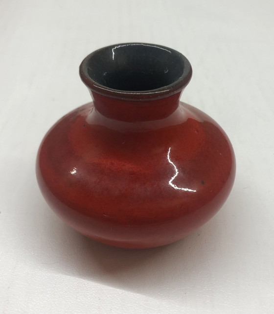 Image 1 of Vaso in ceramica rossa vintage