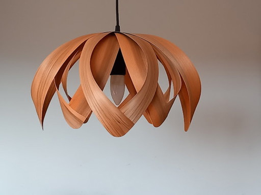 Hanging Lamp - Natural Wood Veneer Walnut