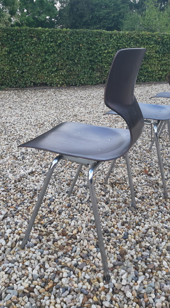 Image 1 of Set van 4 palisander eetkamerstoelen Flötotto Mid Century Design 