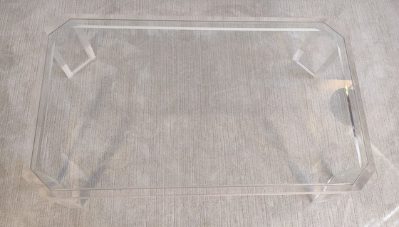 Image 1 of 😍✨ Stunning Altuglas and glass coffee table – signed Marc Micoud, circa 1970 ✨😍