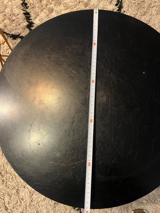 Image 1 of Set van 3 moderne bijzettafels met draadmand - koper met zwart