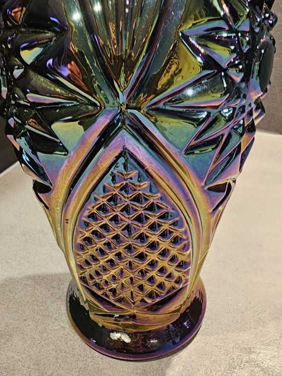 Beautiful Vintage LGW Lead Crystal "Curved Star" Vase – Glass (photo 9 of 12)