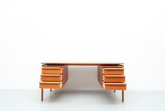 Image 1 of Teak Schreibtisch von GV Gasvig für GV Møbler, 1960er