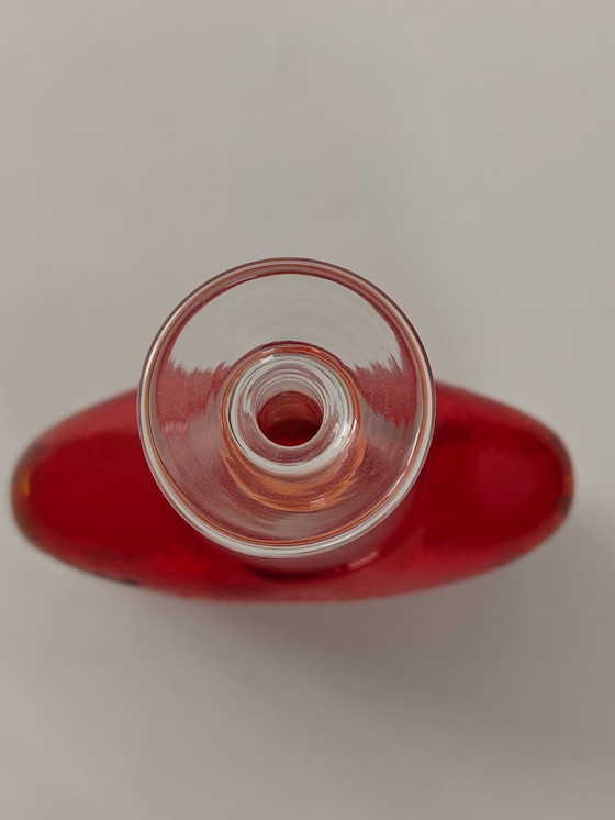 Image 1 of Beautiful orange vase by Bertil Vallien for Kosta Boda, type Satelitte