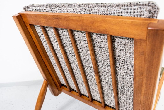 Mid Century Armchairs By Marian Grabinski, KFM, Poland, 1960s – Krakowskie Fabryki Mebli, Textile, Wood (photo 21 of 23)