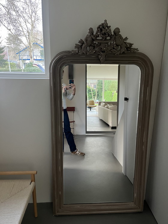Image 1 of Grote (nieuwe) spiegel met facetrand. 