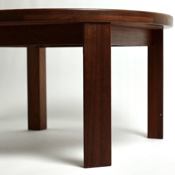 Tue Poulsen for Haslev Møbelsnedkeri – Round Teak and Handcrafted Ceramic Coffee Table, Denmark, C. – Wood (photo 16 of 21)