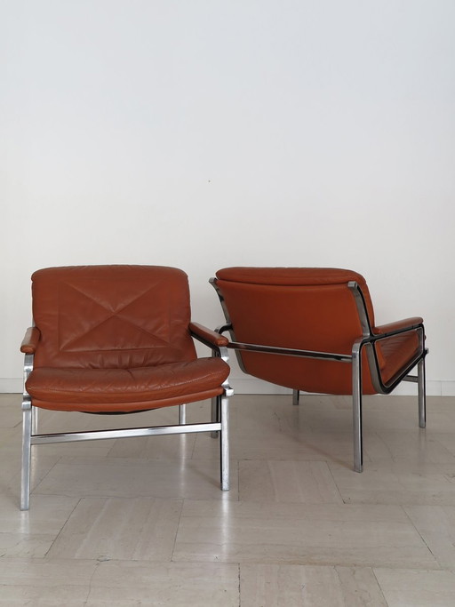 Fauteuils attribués à Andre Vandenbeuck pour Strassle International, Suisse, années 60, lot de 2