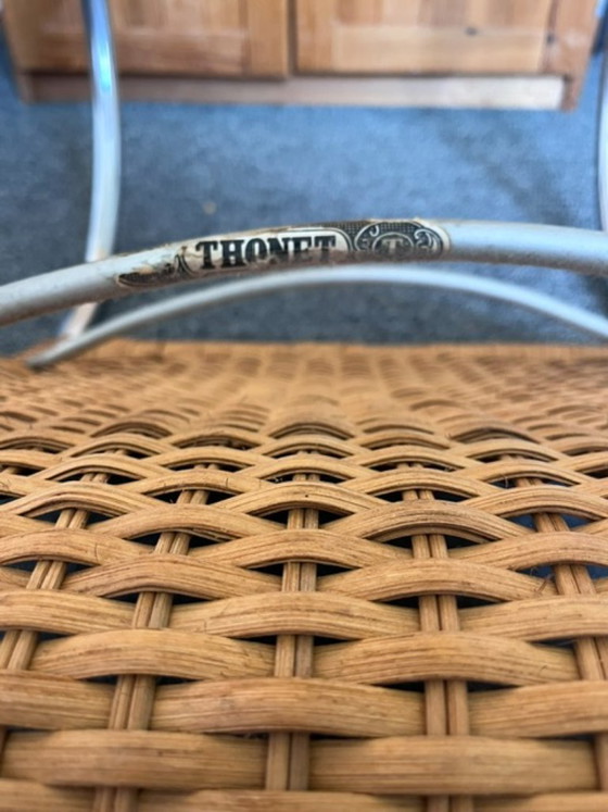 Thonet MR10 vintage – Ludwig Mies van der Rohe – rotin et chrome – Fauteuils, Rattan (photo 5 of 5)