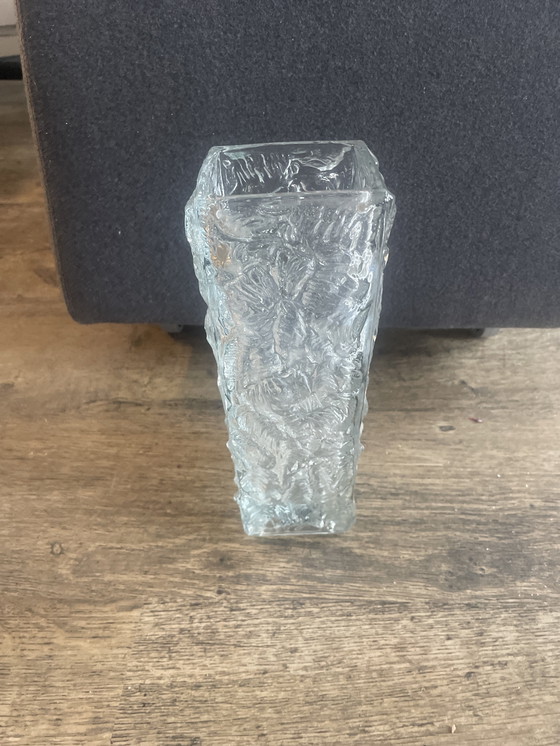Image 1 of Vase en verre de Lobochovice, par Frantisek Peceny pour Sklo Union, République tchèque 1964