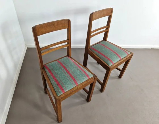 Paar Art Deco Beistellstühle | 1930er Jahre, Rosa (Foto 4 von 9)