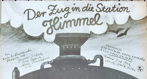Image 1 of De trein naar het station Himmel Poster Kinderfilm Duitsland 