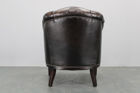Image 1 of Vintage leren fauteuil, Tsjecho-Slowakije