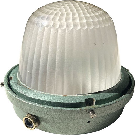 Plafonnier vintage Holophane E200 1950