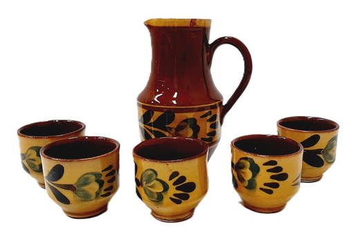 Vintage Keramik Glühbrand Set