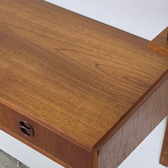 Vintage 60s Danish teak modular shelving unit Mid Century, Wood, Brown, Mid Century Modern (photo 10 of 22)